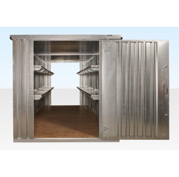 6M X 2.1M End Linked Flat Packed Container Bundle (Galvanised) - Image 3