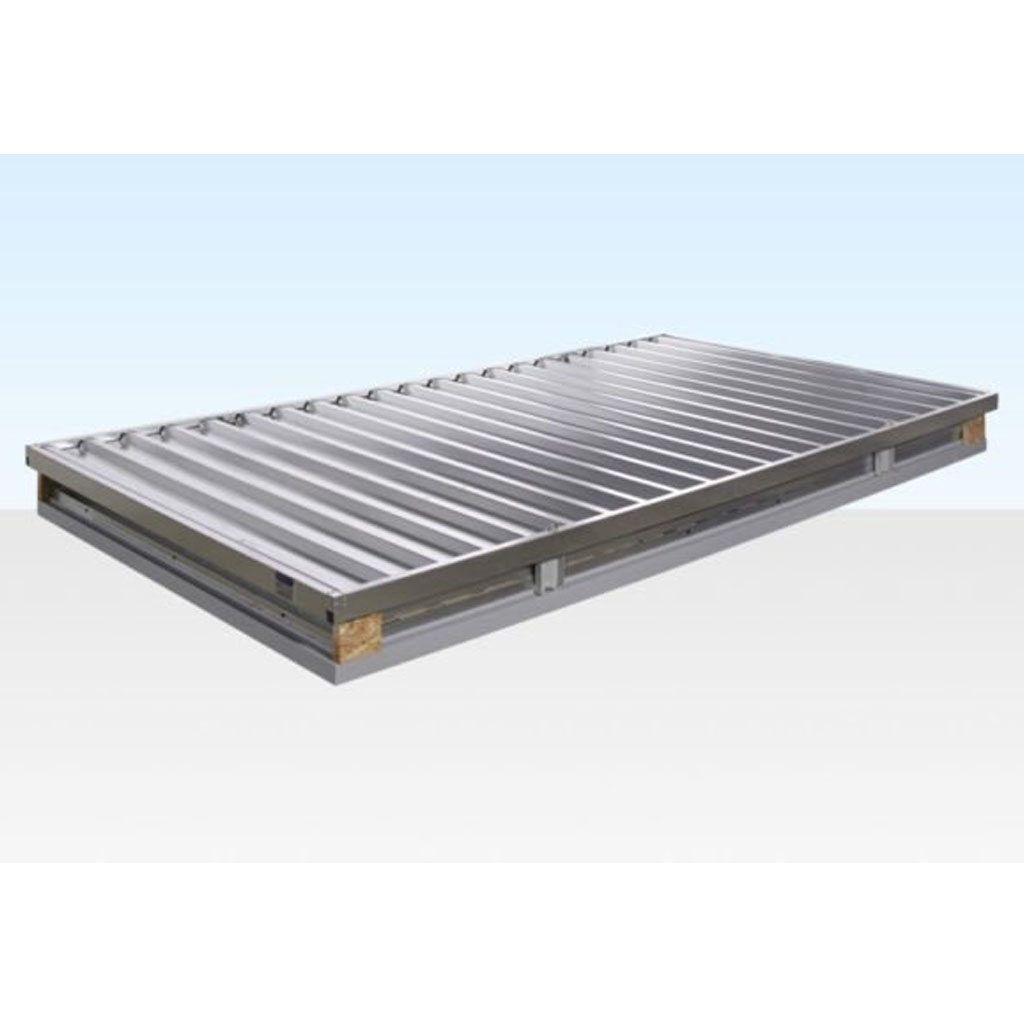 4M X 2.1M Flat Pack Container Store – Galvanised - Image 2