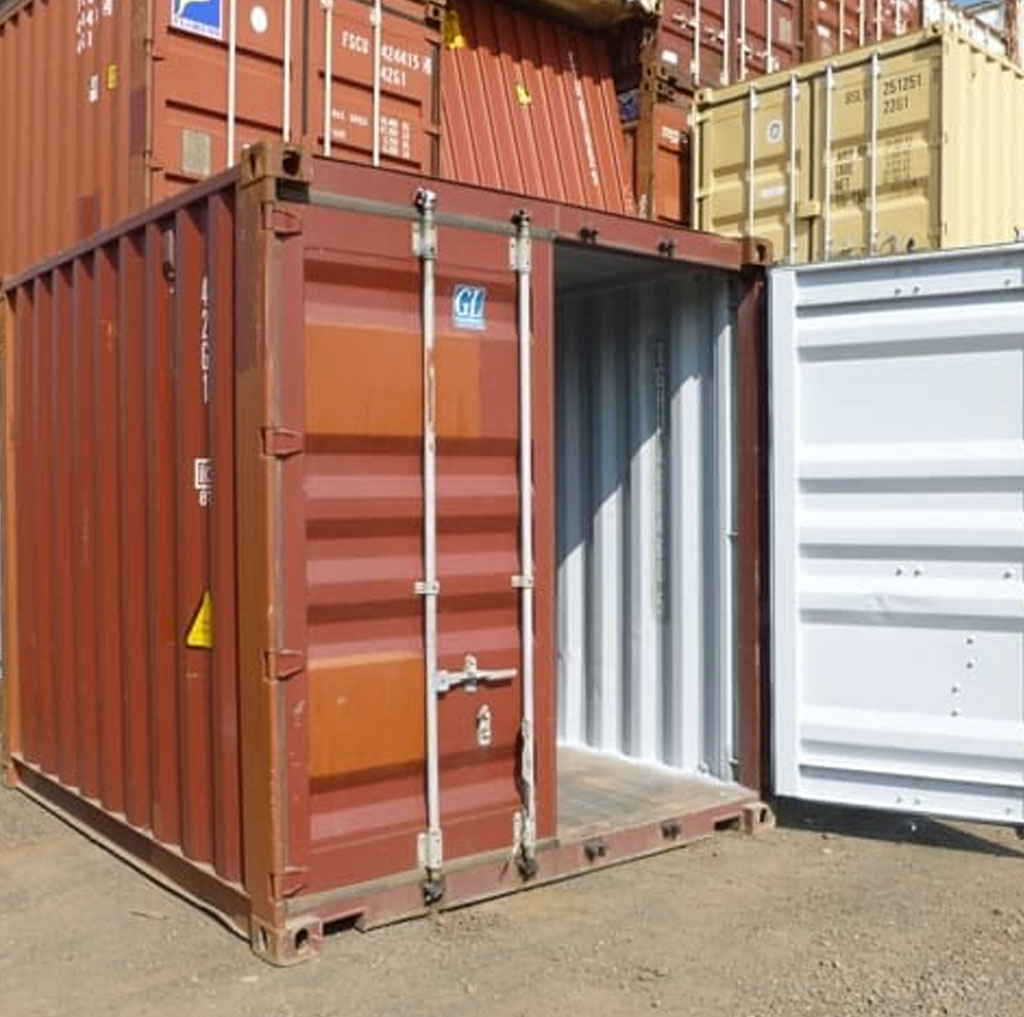 10ft Long Used Fabricated Steel Storage Containers - Image 2